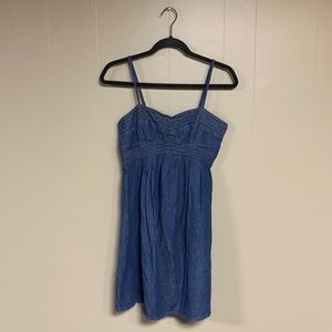 Denim spaghetti strap dress size 3